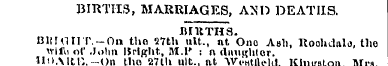 BIRTHS, MARRIAGES, AND DEATHS. lintTHa. ...