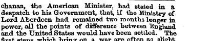 chanan, the American Minister, had state...