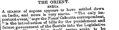 THE ORIENT. INDIA. , A season of repose ...