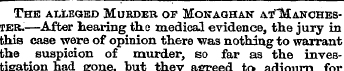 The alleged Murder of Mouaghan ^"Manches...