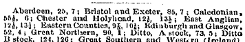Aberdeen, 2{>, 7; Bristol arid Exeter, 8...