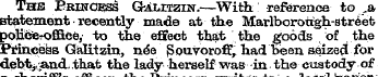 The Princess G-Amtzin.—With reference to...