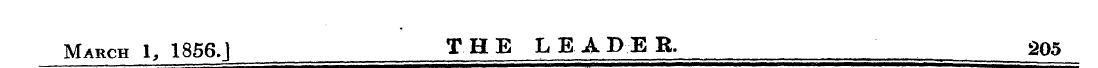 March 1, 1856, j THE LEADER. 205