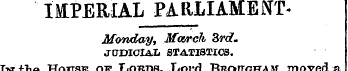 IMPERIAL PARLIAMENT* Monday, March 3rd. ...