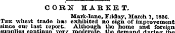 CORN MARKET. Mark-lane, Friday, March 7,...