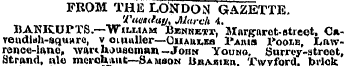 FROM THE LONDON GAZETTE. Tuot<fui/, Marc...