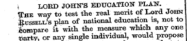 i LORD JOHN'S EDUCATION PLAN. g?HE way t...