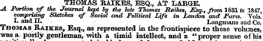 THOMAS BAIKES, ESQ., AT LABSE. JL Portio...