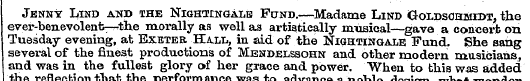 Jenny Likd and the Nightingale: Fund. —M...