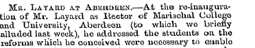 Mu. Layaud at Aberdeen.—At the re-inaugu...