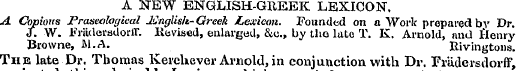 A NEW ENGLISH-GUEEK LEXICON. A Copious P...