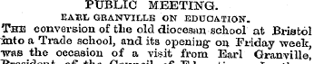 PUBLIC MEETING. EABL GRANVILLE ON EDUCAT...