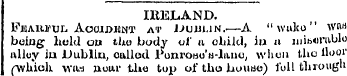 IRELAND. FiBAKi'ur., Aooidjwe at JJuumn....
