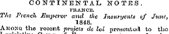 CONTINENTAL NOTES. FUANOM. The French Em...