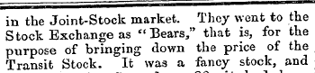 in the Joint-Stock market. They went to ...
