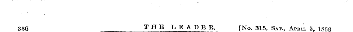 336 THE LEA DEE. [No. 315, Sat., April 5...