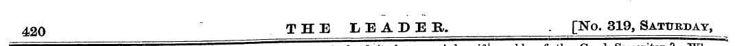 the Grood Samaritan ? 420 THE LEADER. . ...