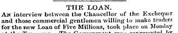 THE LOAN. An interview between the Chanc...