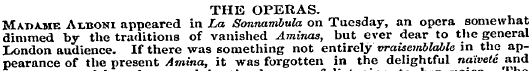 THE OPERAS. M.ai>ame Amjoni appeared in ...
