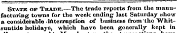 State of Trade.—The trade reports from t...