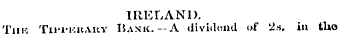IRELAND. Tiiir. Tipi-i.-.nAiiY Banic. — ...