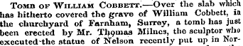 Tomb of William Cobbett.—Over the slab w...