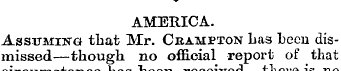 -^ AMERICA. Assumin g that Mr. Cka.mpton...