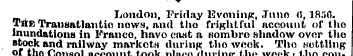 London, Friday Evening, Juno <5, 185C. T...