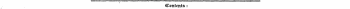 " Contents: