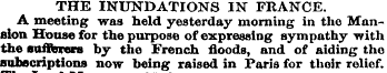THE INUNDATIONS IN FRANCE. A meeting was...