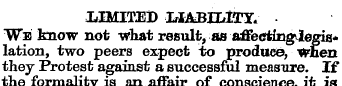 LIMITED HABH/i5nr. We know not -what res...