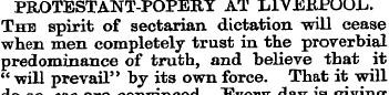 PROTESTANT-POPERY AT LIVERPOOL.. The spi...