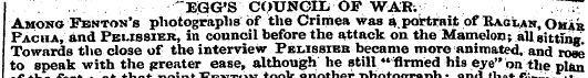 ~ E(3G'S CQUNGIL OF WAR. Among Fenton's ...