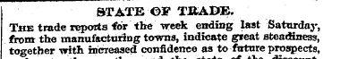 STATE ©F TRADE. The trade reports for th...