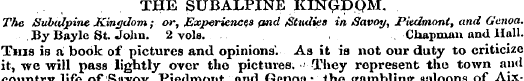 THE SUBALPINE KUSTGDQM. The SubuJpine Ki...