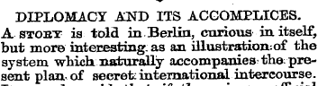 "^ DIPLOMACY AND ITS ACCOMPLICES. A stob...