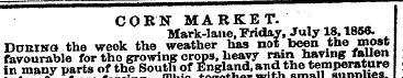 Vi CORN MARKET. Mark-lane, Friday, July ...
