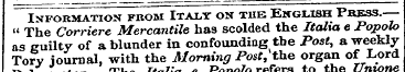 Information from Italt on the English Pr...