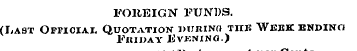 FOREIGN FUNDS. (Last Official Quotation ...