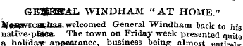 GB&8RAL WINDHAM "AT HOME." Jf«WW5ca,liaa...