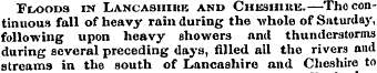 Floods in Lancashiuk and Chkshiue.—Tho c...