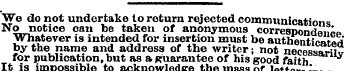 We do not undertake to return rejected c...