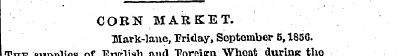 CORN MARKET. Ulark-lanc, Friday, Septemb...