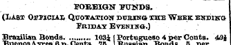 FOREIGN FUNDS. (Last Opjiciai, Quotation...