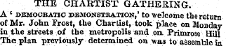 THE CHARTIST GATHERING. A ' j>emocbatic ...