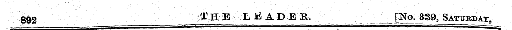 892 fflE LEADER. [No. 339, Sattodax/