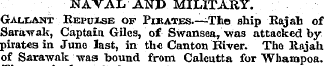 NAVAL ANP MILITARY. Gallant Repuxse of P...