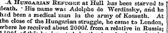 A Hungarian Refugee at Hull has been sta...
