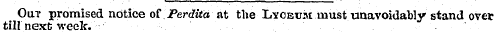 Out promised notice of Perdita at the Ly...