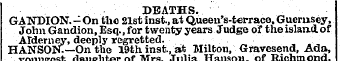 G j B j.: jj ^ _ g "* , ¦ - DEATHS. GAND...